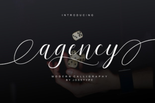 Agency Script: A Classical Handwritten Font for Elegant Design