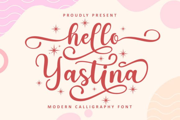 Hello Yustina Script: A Freestyle Font for Creative Projects