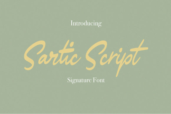 Sartic Script: The Handwritten Font That Feels Authentically You