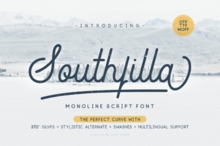 Southfilla Script: Elevate Your Design with Elegant Monoline Flow