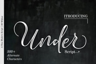 Under Script: A Modern Script Font for Elegant Branding